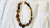 Long Amber Beaded Necklace. Graduated. Dramatic and Gorgeous!