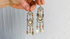 Vintage Uzbek Bukhara Silver Earrings with Coral, Turquoise. Romantic Beauties