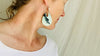 Turquoise & Sterling Earrings. Pale Green 0420