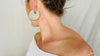 Flat Hoop Earrings. Sterling Silver. Atelier Aadya