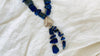 Old Lapis Beaded Necklace. Long - Aadya Bazaar