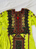 Vintage Balochi Hand-Embroidered Satin Dress. XS-L