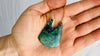 Chrysocolla Pendant & Gold Plated Chain Necklace.