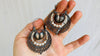 Vintage Oaxacan Filigree Earrings With Pearl. Long And Dramatic. Sterling Silver. Mexico. Frida Kahlo - Aadya Bazaar