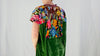 Vintage Guatemala Huipil Dress. Silk Velvet. Chichicastenango.