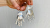 Oaxaca Hand Silver Earrings. La Mano. Mexico. Frida Kahlo