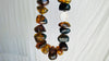 Long Amber & Silver Necklace. Chunky. Southwest Style.