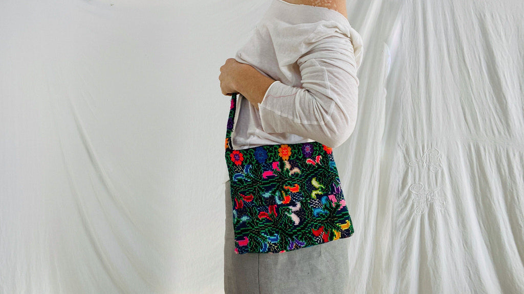 Oxchuc Embroidered Shoulder Bag.