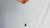Lapis and Flowers Pendant. Silver Necklace.