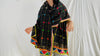 Vintage Rabari Wool Shawl & Throw. Embroidered. 0265