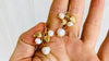 Vintage Oaxacan Gold Filigree Earrings With Pearls. 10k. Mexico. Frida Kahlo - Aadya Bazaar