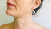 Fine Silver Flower Earrings from the Karen Hill Tribe of Thailand - Aadya Bazaar
