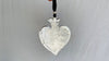 Cast Milagro Necklace. Sacred Heart. Silk Satin Ribbon. - Aadya Bazaar