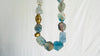 Fluorite & Brass Necklace. - Aadya Bazaar