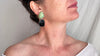 Chrysocolla & Silver Drop Earrings. Sterling Silver. Atelier Aadya. 1325
