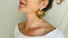 Amber Heart & Sterling Silver Earrings. Atelier Aadya. 0116