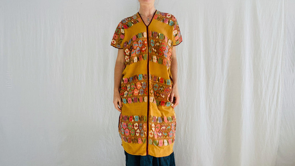 Hand Woven Amuzgo Huipil Dress. Guerrero, Mexico. Coyuchi. 0124