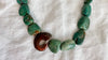 Turquoise and Ammonite Necklace. Sterling Silver. 1223