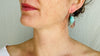 Chrysocolla and Sterling Silver Earrings. Atelier Aadya. 0018