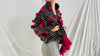 Wool Shawl. Pom Poms & Tassels. Mayan. Chamula. Mexico