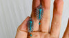 Vintage Oaxacan Filigree Earrings. Turquoise & Silver. Gusanos. Mexico. Frida Kahlo - Aadya Bazaar