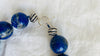 Lapis Beaded Necklace. Huge Spheres. 0051