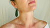 Guatemalan Jade Earrings. Sterling Silver - Aadya Bazaar