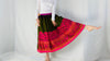 Vintage Banjara Embroidered Drawstring Skirt.