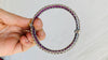 Sterling Silver Indian Bangle. Zirconia Ruby