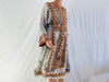 Vintage Balochi Hand-Embroidered Chiffon Dress. XS-M