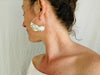 Fulani Silver Earrings. African. Large Hoops - Aadya Bazaar