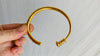 Gold Bangles. 24kt Gold Plated. Vermeil - Aadya Bazaar