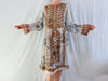 Vintage Balochi Hand-Embroidered Chiffon Dress. XS-M