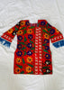 Vintage Uzbek Suzani Silk Embroidered Tunic. S/M.