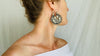 Vintage Oaxacan Media Luna Earrings. Sterling Silver. Mexico. Frida Kahlo - Aadya Bazaar