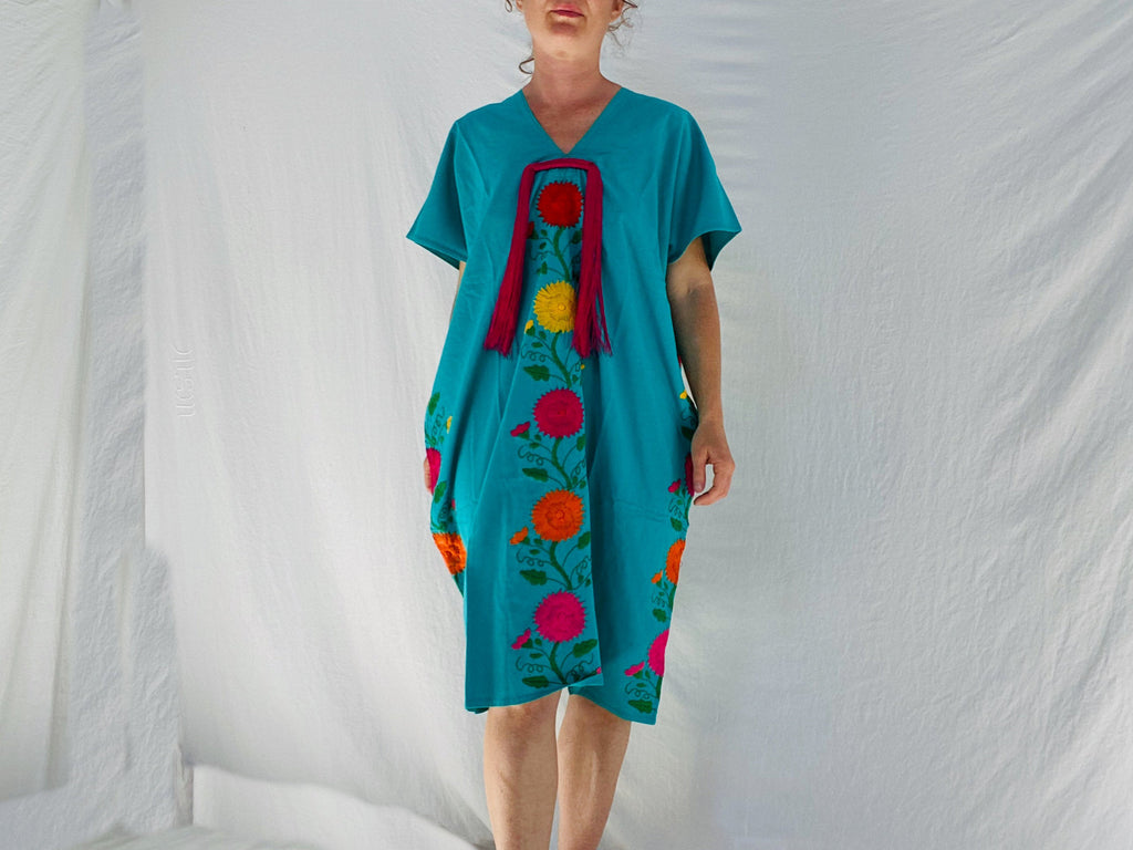 Yalalag Huipil Tunic. Oaxaca, Mexico. Rare - Aadya Bazaar
