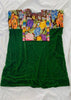 Vintage Guatemala Huipil Dress. Silk Velvet. Chichicastenango.