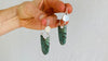 African Turquoise & Sterling Earrings