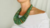 Guatemalita Jade Necklace. Graduated Disks Necklace. Guatemalan. - Aadya Bazaar
