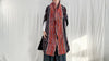 Vtg Hmong Indigo Wrap Shrug. Indigo Batik, Embroidered, Applique. Repurposed. 0771
