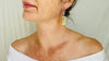 Amber & Sterling Silver Earrings. - Aadya Bazaar