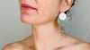 Guatemalan Jade Earrings. Sterling Silver