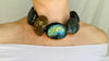 Labradorite & Ammonite Necklace.