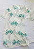 Block Print Maxi Dress. Palm Leaf Print. Up to size L.