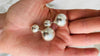 Silver Barbell Earrings. Thailand. 0116