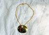 Gold Plated Tribal Pendant. Gold Plated Silver. Columbia Nose Ornament