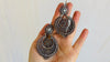 Vintage Oaxacan Filigree Earrings With Pearl. Sterling Silver. Mexico. Frida Kahlo - Aadya Bazaar