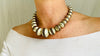 Tuareg Graduated Silver & Wood Necklace. - Aadya Bazaar