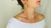 Vinytage Moon Hand Cast Earrings. Sterling Silver. Mexico.