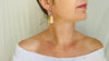 Amber & Sterling Silver Earrings. - Aadya Bazaar